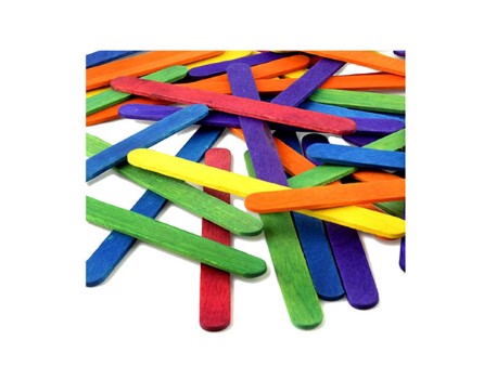 Coloured Lollipop Sticks 1000pk